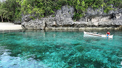 white sand beach surigao